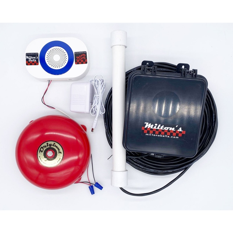 Vehicle Detector Probe Chime and Bell Kit  Wireless Alert System for Vehicle Monitoring at Property Entrances