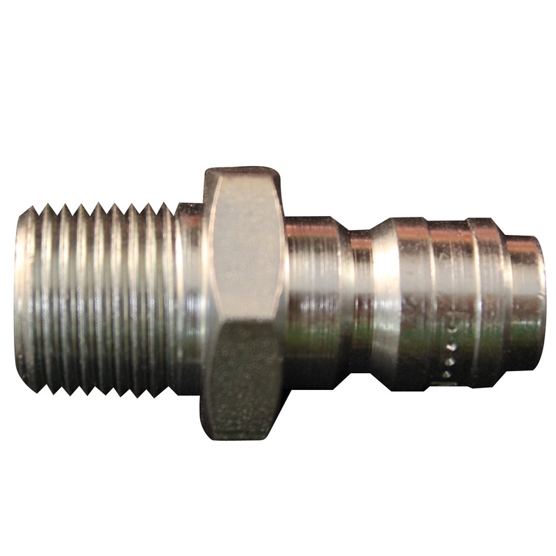 1/4 MNPT Straight Through Plug