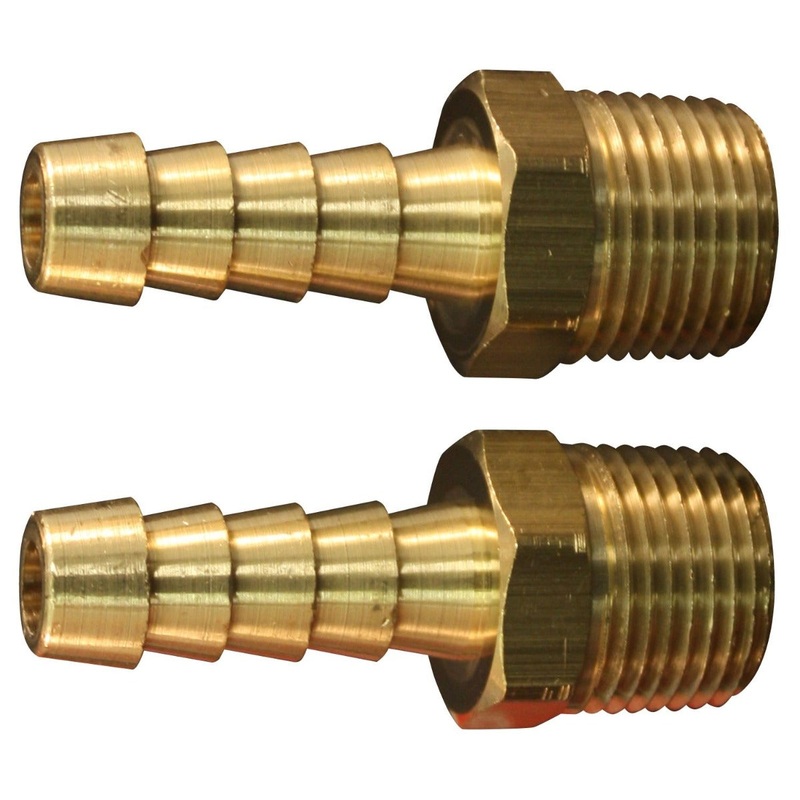 3/8 MNPT 3/8 ID Hose End Fitting (Box of 10)