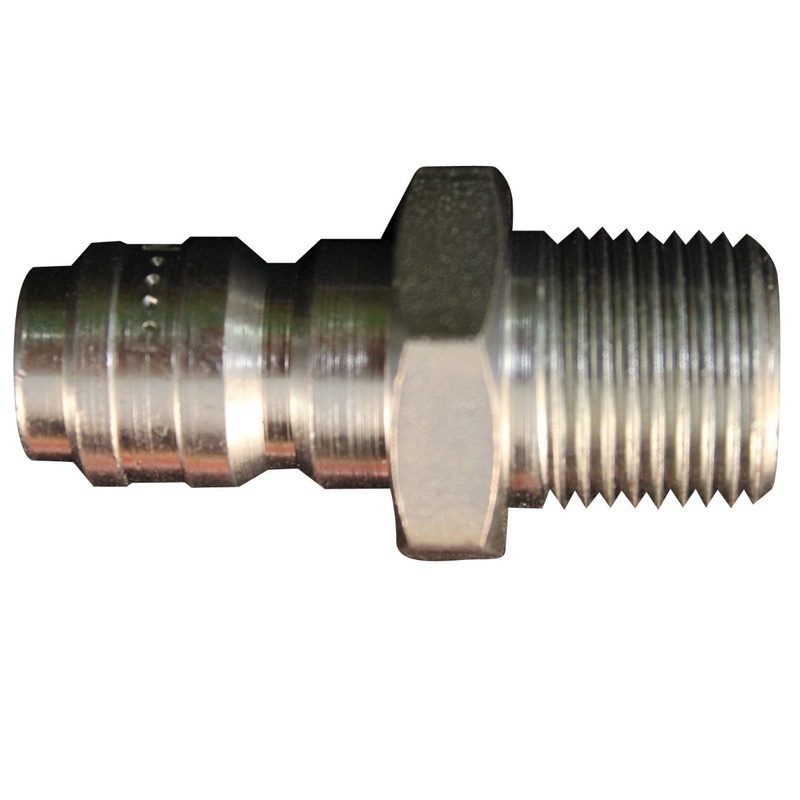 3/8 MNPT High Pressure Straight Through Plug