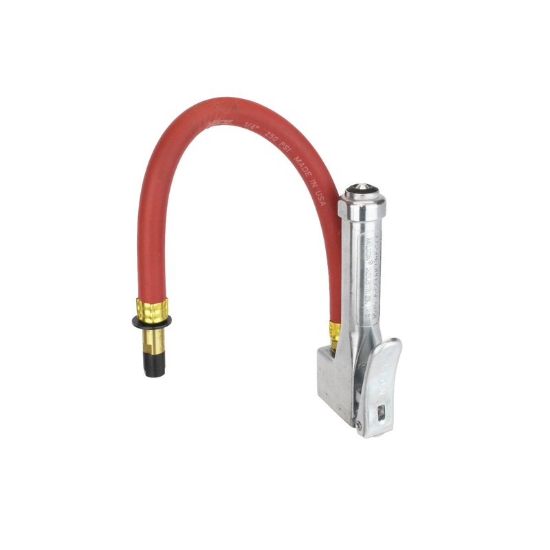 Bayonet Tire Inflator Gauge – Straight Air Chuck Head, 120 Max PSI (Single Retail Pack)