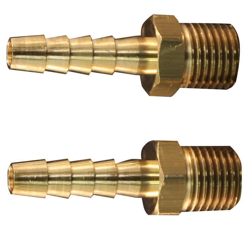 1/4 MNPT 1/8 ID Hose End Fitting (Box of 5)
