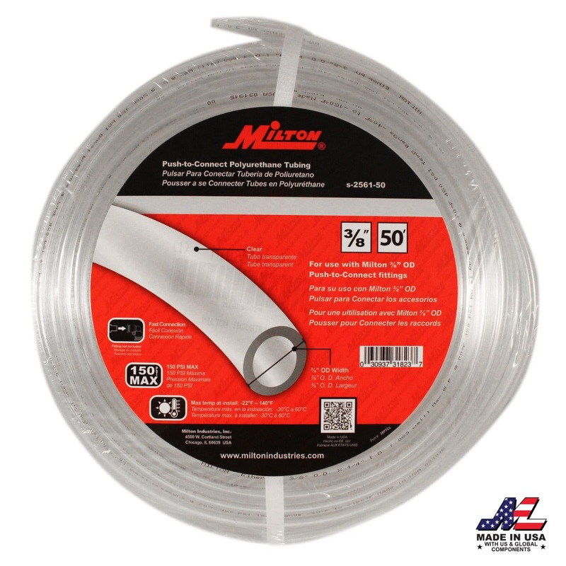 3/8 OD Push-to-Connect Tubing, 50′ Long