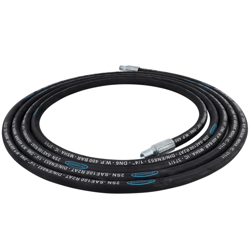 ZE0012 – High-Pressure Replacement Hose 1/4 in x 12 ft. For Zeeline Eco Series Grease Pumps