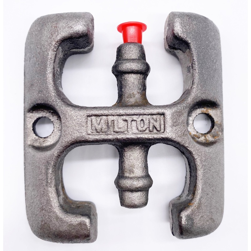 Milton End-of-Hose Anchor  Durable Cast Iron Hose Anchor for Driveway Signal Hoses and Splicing