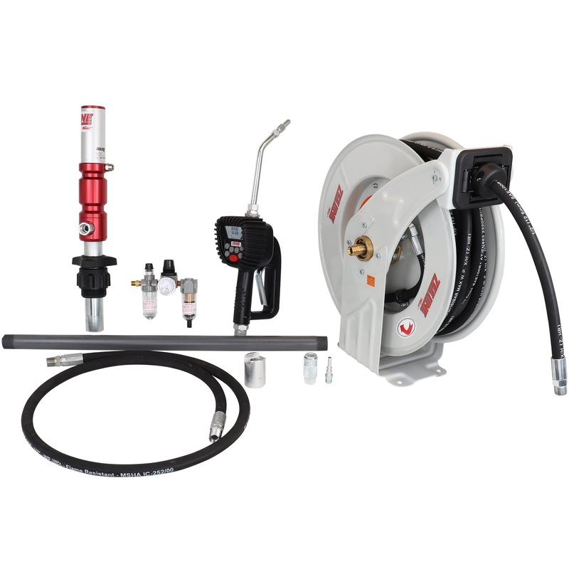 ZE1700PK-16-500  3:1 Premium Series Pump Kit 16-Gal w/reel & preset meter