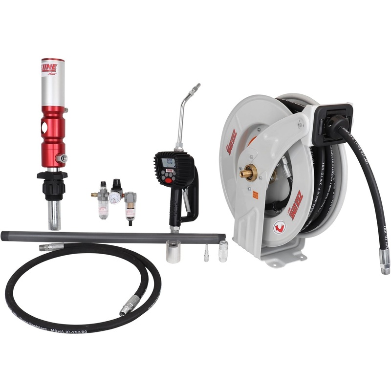 ZE1730PK-16-500  5:1 Premium Series Pump Kit 16-Gal w/reel & preset meter