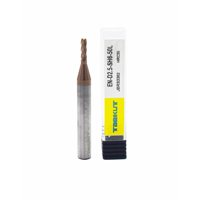 2.5 mm in 6 mm Shank Endmill 55 HRC Tabikut pack of 1