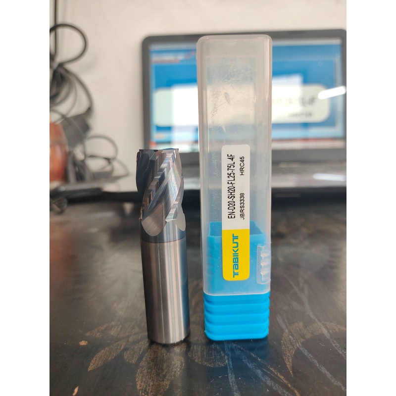 20 mm Carbide Endmill 45 HRC-4 FLUTES- 75 MM LONG PACK OF 1