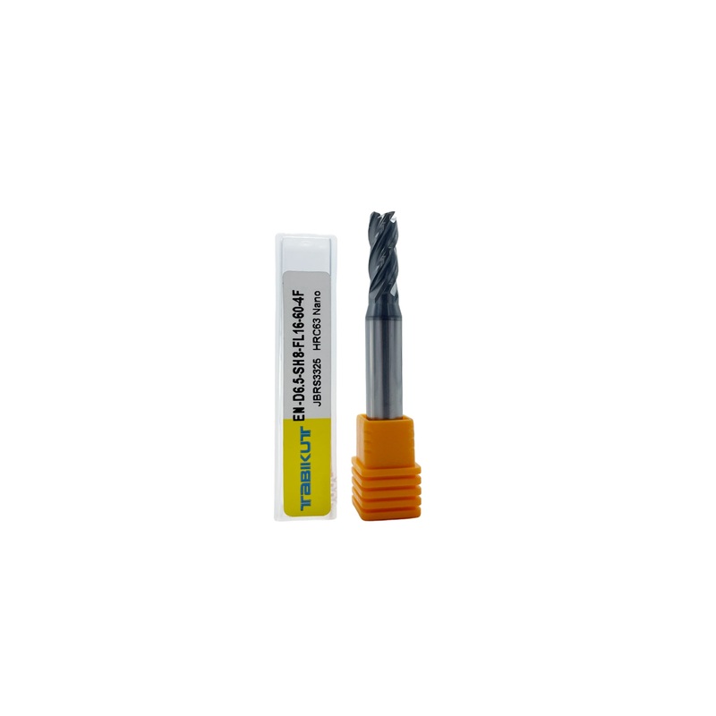 6.5 mm Endmill 8 mm shank 4 flute different flute length and total length pack of 1