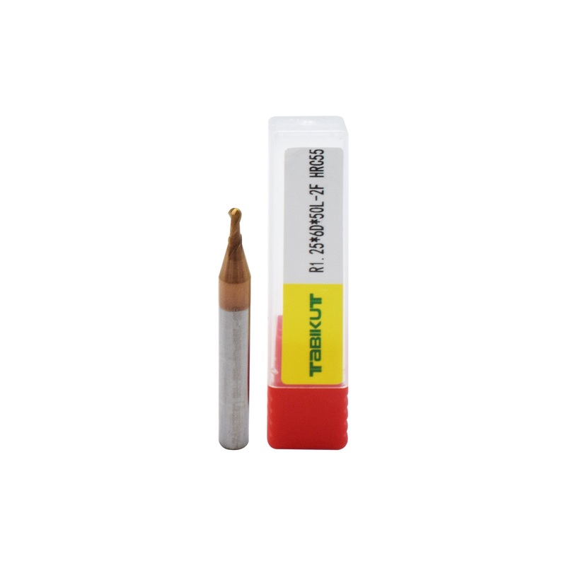 6 mm Shank 2.5 mm ballnose 55 HRC Tabikut pack of 1