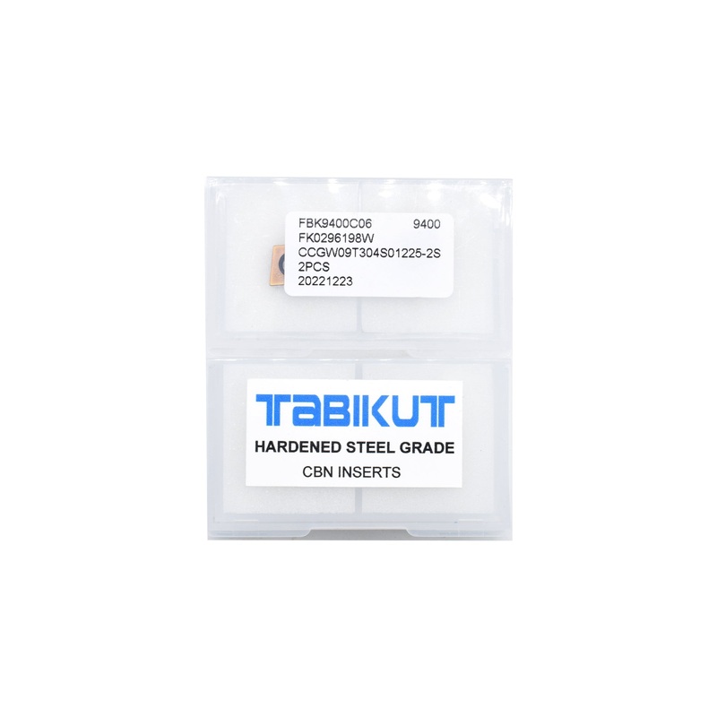 CBN CCGW09T304 for HARDENED STEEL machining pack of 2 inserts