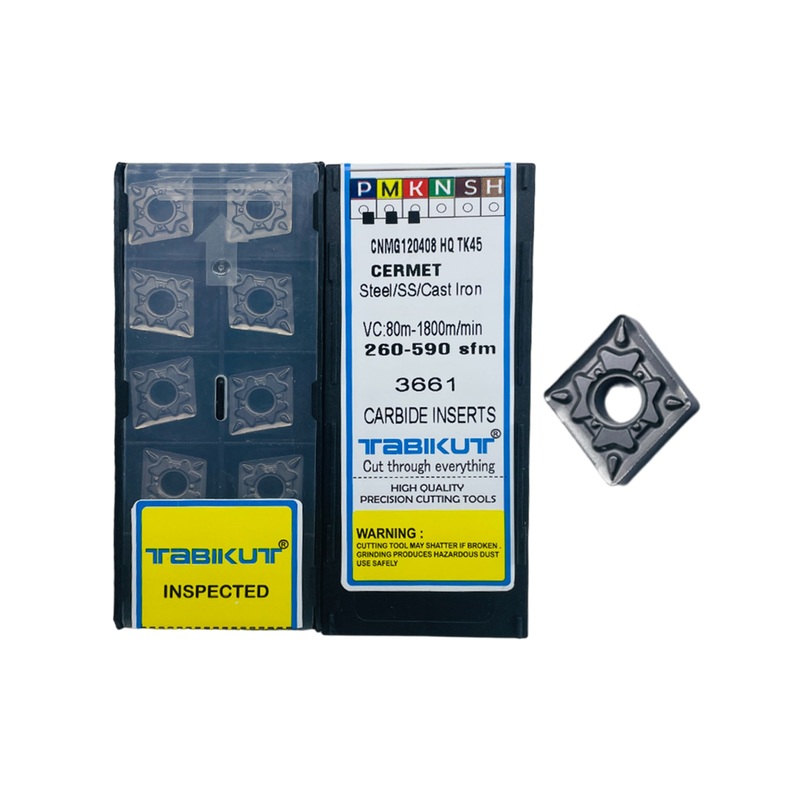 CNMG0120408 HQ Profile TK45 Cermet insert for finishing pack of 10