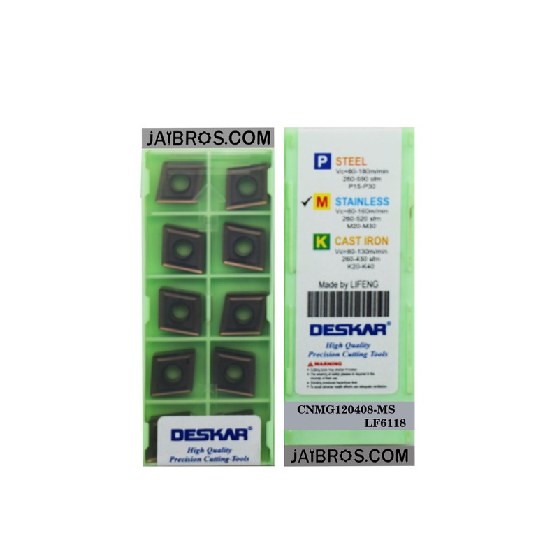 Deskar CNMG120408 MS LF6118 Stainless steel grade insert pack of 10