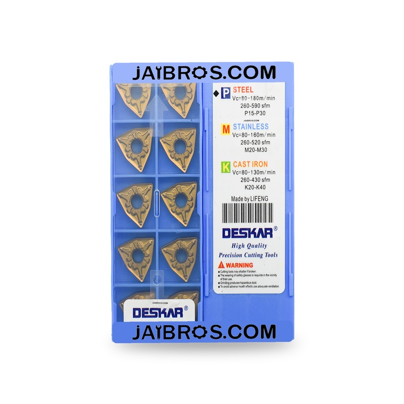 Deskar WNMG080408 TM LF9018 steel and stainless steel grade insert pack of 10