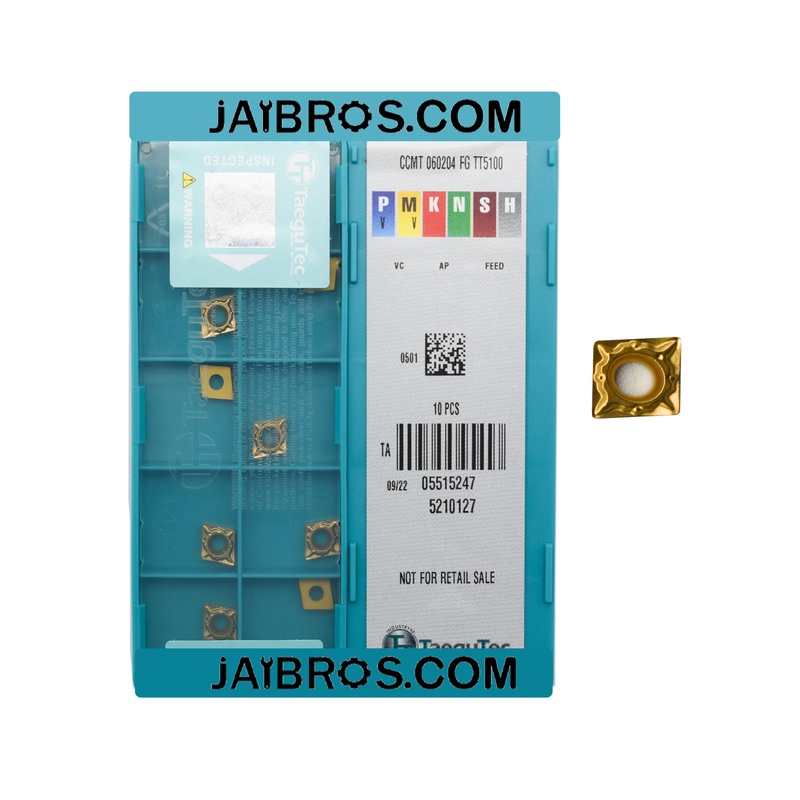 TaeguTec CCMT060204 fg tt5100 grade pack of 10