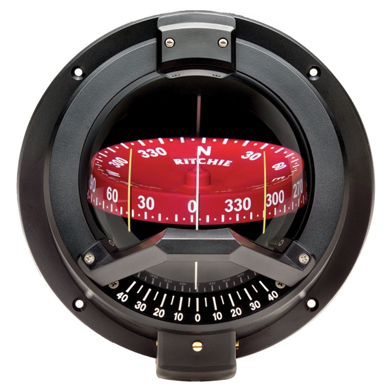 Ritchie BN-202 Navigator Compass – Bulkhead Mount – Black [BN-202]