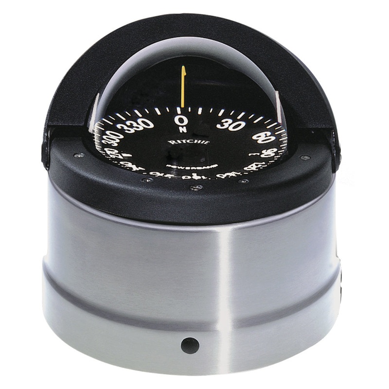 Ritchie DNP-200 Navigator Compass – Binnacle Mount – Polished Stainless Steel/Black [DNP-200]