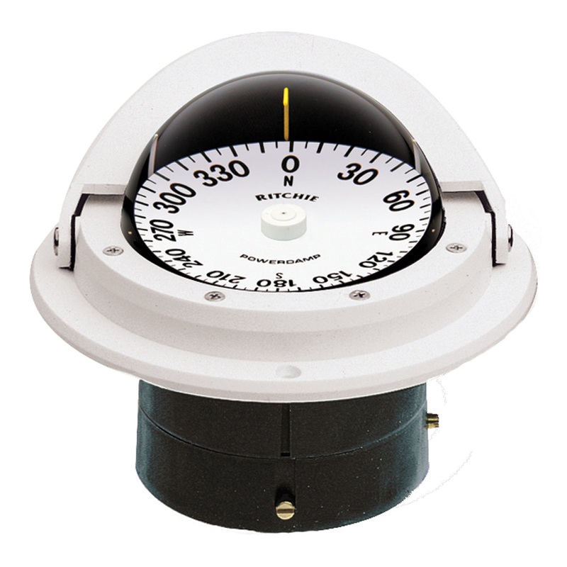 Ritchie F-82W Voyager Compass – Flush Mount – White [F-82W]