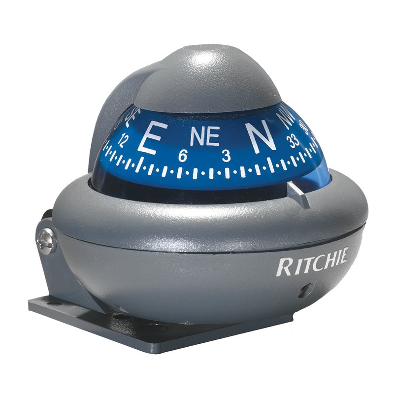 Ritchie X-10-A RitchieSport Automotive Compass – Bracket Mount – Gray [X-10-A]