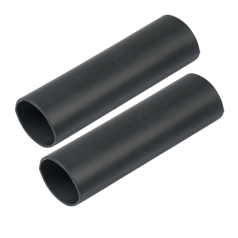 Ancor Heavy Wall Heat Shrink Tubing – 1 x 12 – 2-Pack – Black [327124]