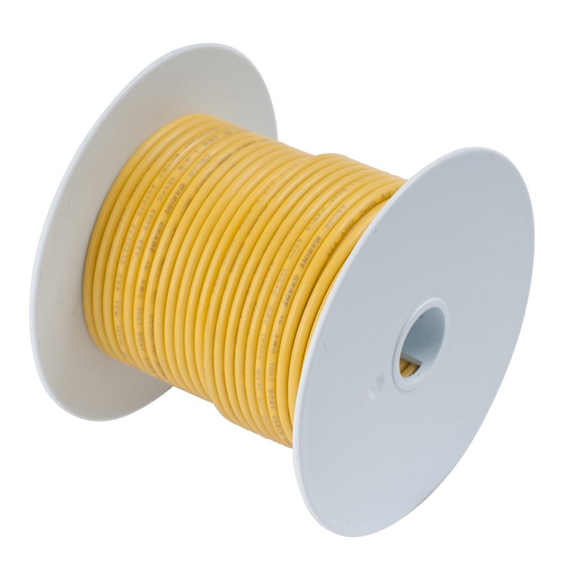 ANcor Yellow 6 AWG Tinned Copper Wire – 50′ [112905]