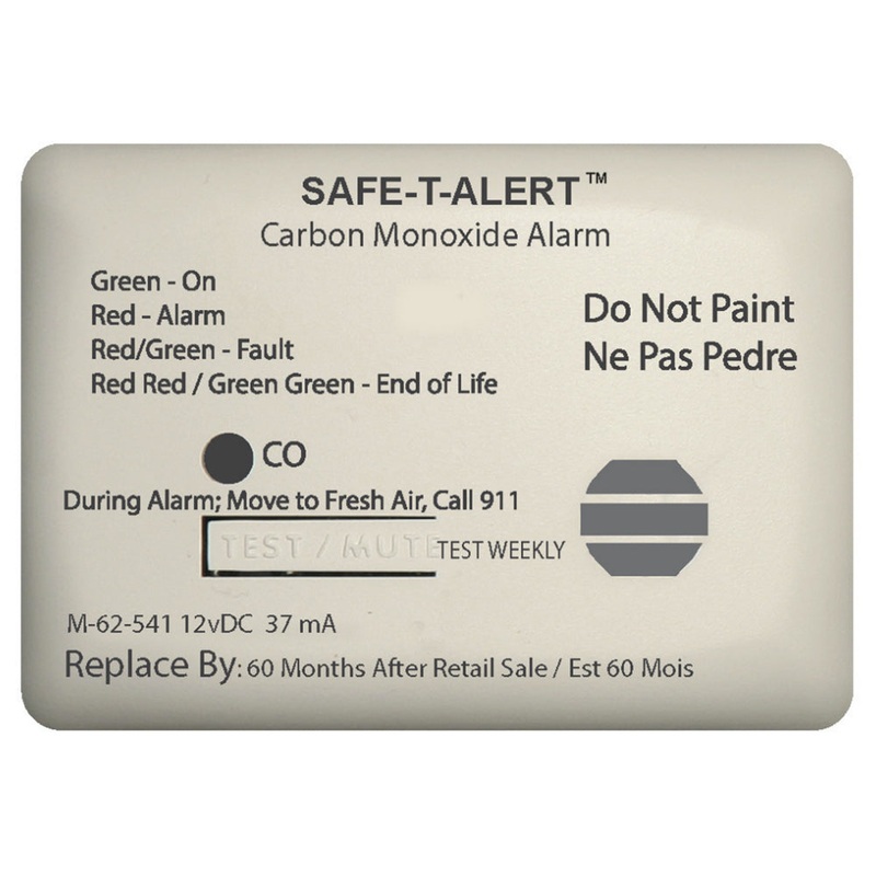 Safe-T-Alert 62 Series Carbon Monoxide Alarm – 12V – 62-541-Marine Surface Mount – White [62-541-MARINE]