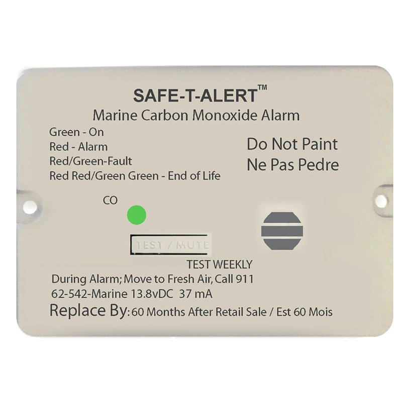 Safe-T-Alert 62 Series Carbon Monoxide Alarm – 12V – 62-542-Marine – Flush Mount – White [62-542-MARINE]