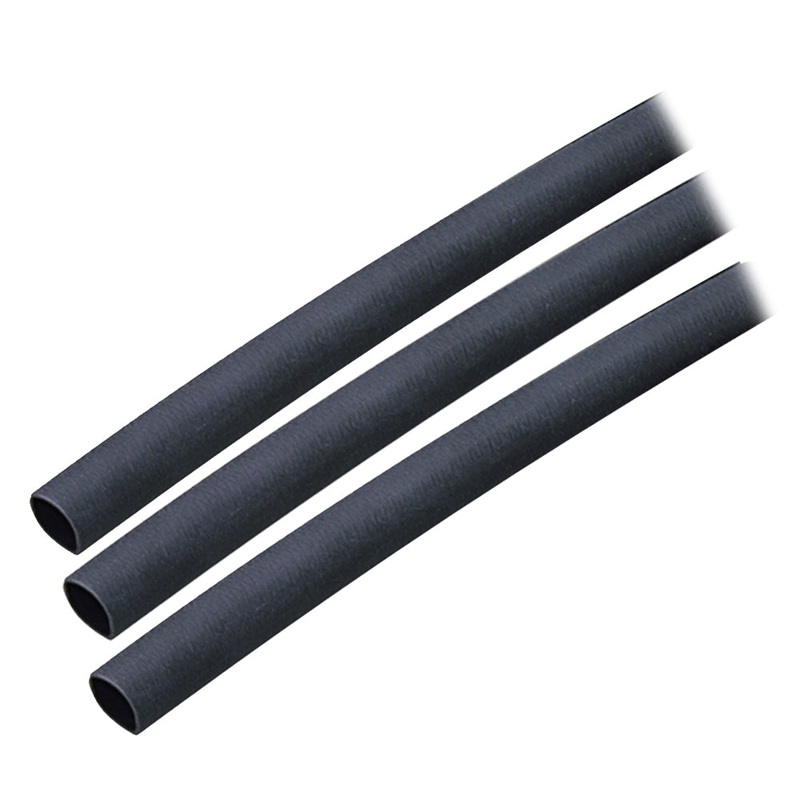 Ancor Adhesive Lined Heat Shrink Tubing (ALT) – 1/4 x 3 – 3-Pack – Black [303103]