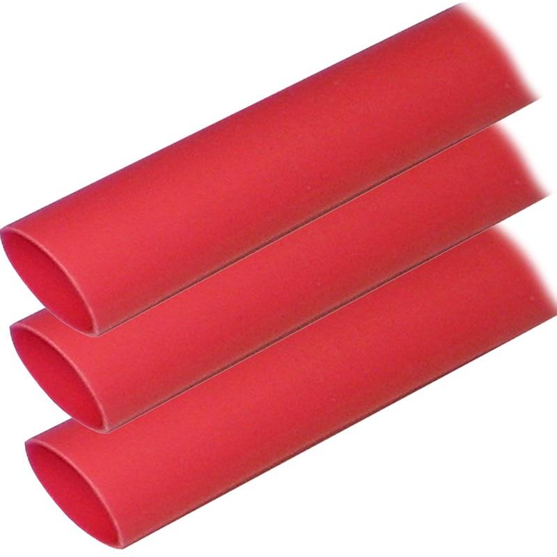 Ancor Adhesive Lined Heat Shrink Tubing (ALT) – 1 x 12 – 3-Pack – Red [307624]