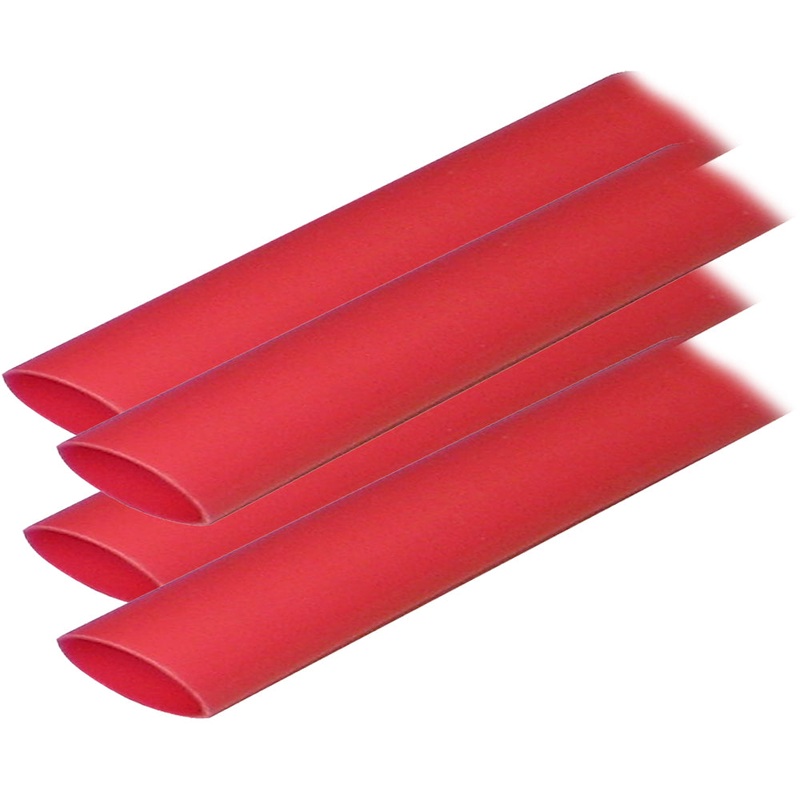 Ancor Adhesive Lined Heat Shrink Tubing (ALT) – 3/4 x 12 – 4-Pack – Red [306624]