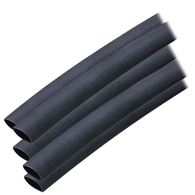 Ancor Adhesive Lined Heat Shrink Tubing (ALT) – 3/8 x 12 – 5-Pack – Black [304124]