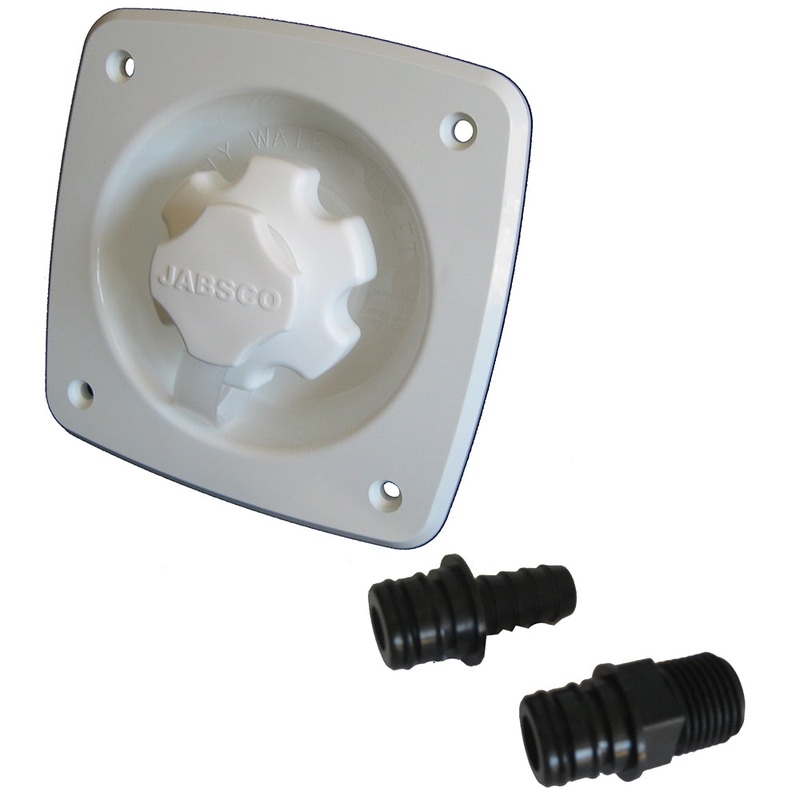 Jabsco Water Pressure Regulator – Flush Mount – White [44412-1045]