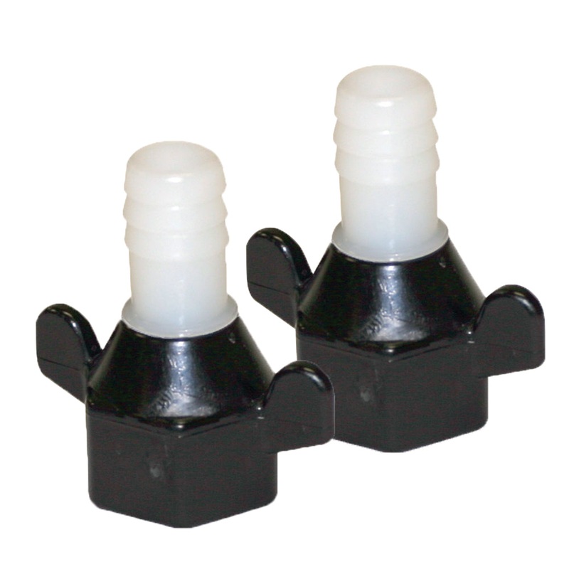 Shurflo by Pentair 1/2 Barb x 1/2 NPT-F Hex/Wingnut Straight Fitting (Pair) [94-181-04]
