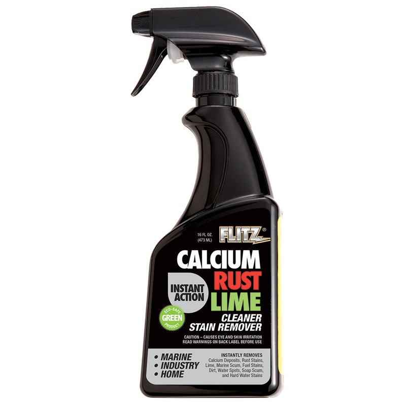 Flitz Instant Calcium, Rust & Lime Remover – 16oz Spray Bottle [CR 01606]