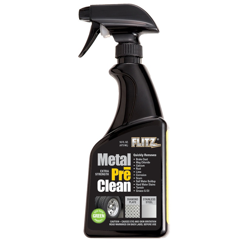 Flitz Metal Pre-Clean – All Metals Icluding Stainless Steel – 16oz Spray Bottle [AL 01706]