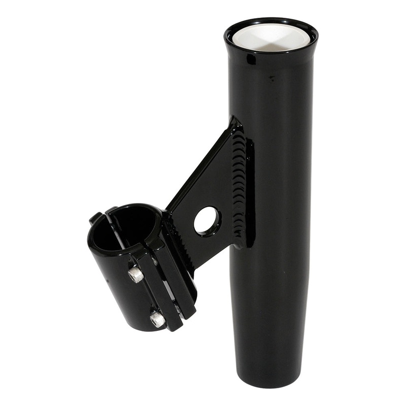 Lee’s Clamp-On Rod Holder – Black Aluminum – Vertical Mount – Fits 1.900 O.D. Pipe [RA5004BK]
