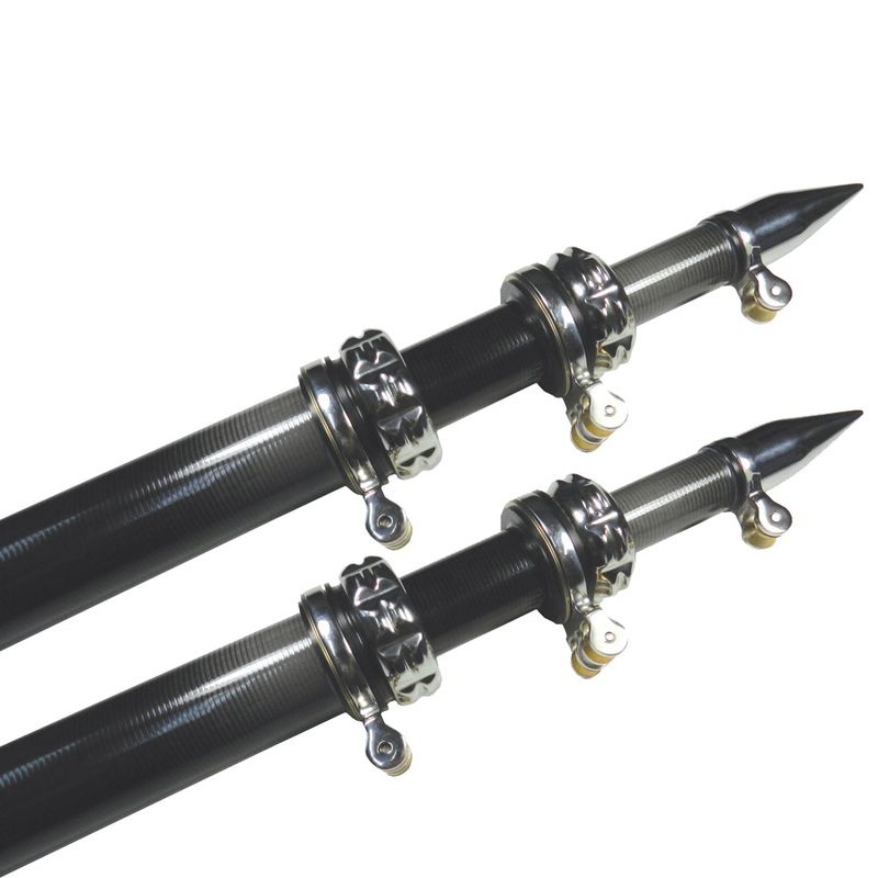 TACO 20′ Carbon Fiber Outrigger Poles – Pair – Black [OT-4200CF]