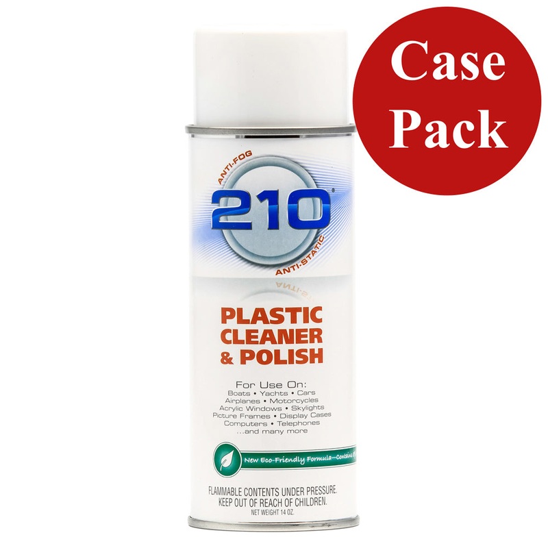 Camco 210 Plastic Cleaner Polish – 14oz Spray – Case of 12 [40934CASE]