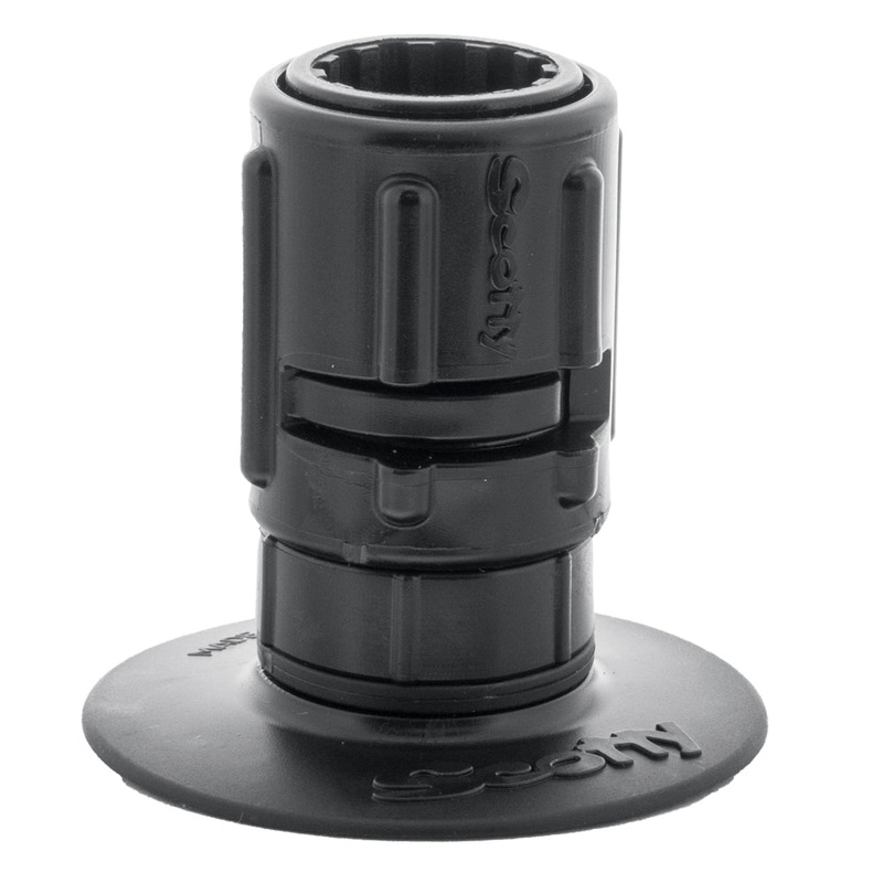 Scotty 448 Stick-On Mount w/Gear-Head Adapter – 3 Pad [0448-BK]