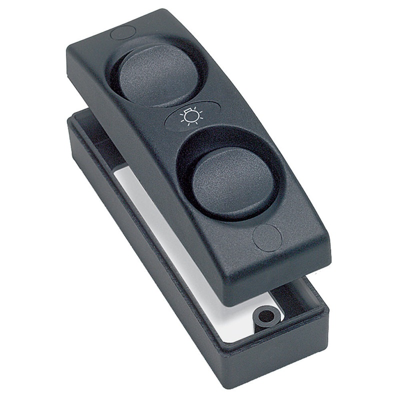 BEP Contour 1100 Series Double Interior Switch – On/Off – Black [1101-BK]