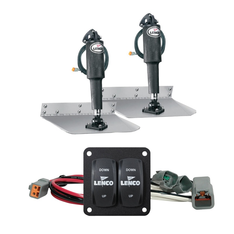 Lenco 12 x 12 Standard Trim Tab Kit w/Double Rocker Switch Kit [15103-104]