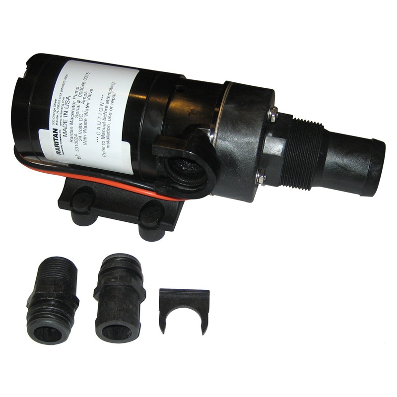 Raritan Macerator Pump – 24v w/Barb Adapter [5310024]