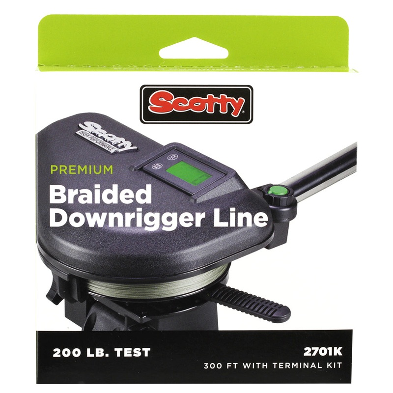 Scotty Premium Power Braid Downrigger Line – 400ft of 200lb Test [2702K]