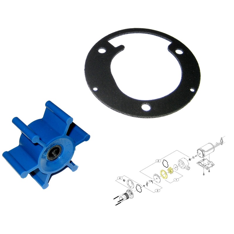 Shurflo by Pentair Macerator Impeller Kit f/3200 Series – Includes Gasket [94-571-00]