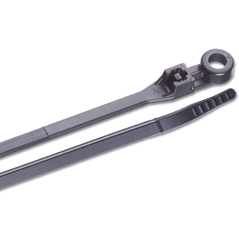 Ancor 8 UV Black Mounting Cable Zip Ties – 25 Pack [199228]