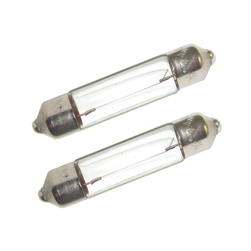 Perko Double Ended Festoon  Bulbs – 24V, 10W, .40A – Pair [0072DP1CLR]