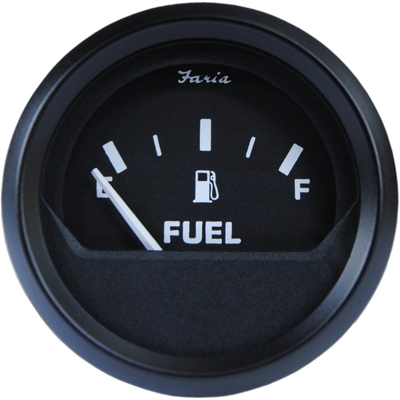 Faria Euro Black 2 Fuel Level Gauge [12801]