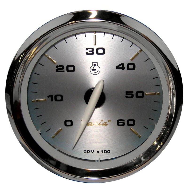 Faria Kronos 4 Tachometer – 6,000 RPM (Gas – Inboard & I/O) [39004]