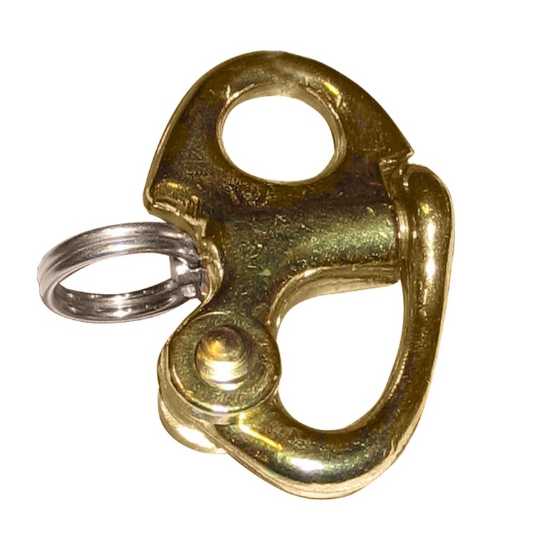 Ronstan Brass Snap Shackle – Fixed Bail – 41.5mm (1-5/8) Length [RF6000]